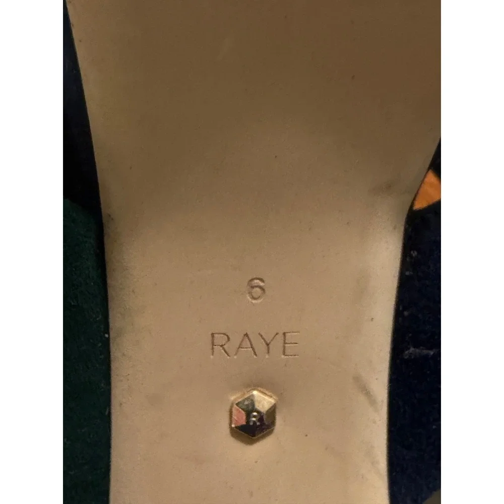 RAYE‎ x Stone Cold Fox Chloe Platform Heels Two-Tone Suede REVOLVE Collab Size 6